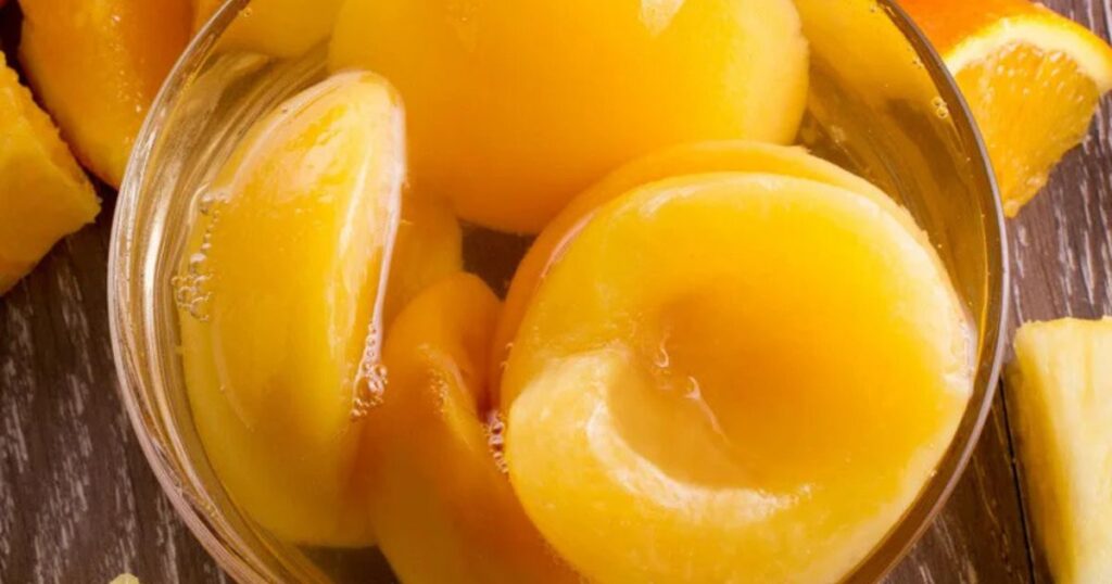 Storing Blanched Peaches