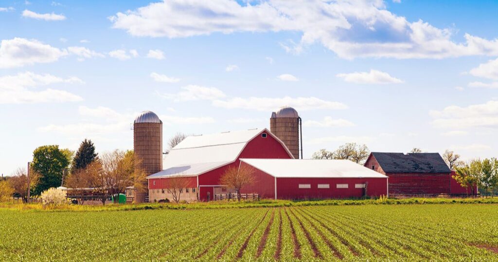 what state has the most farms