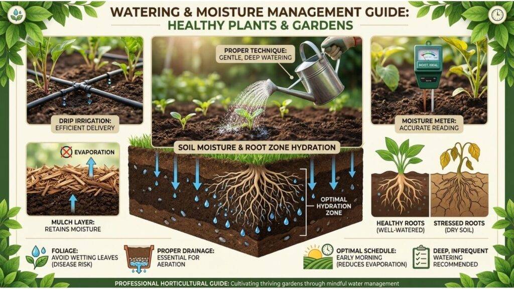 Watering and Moisture Management